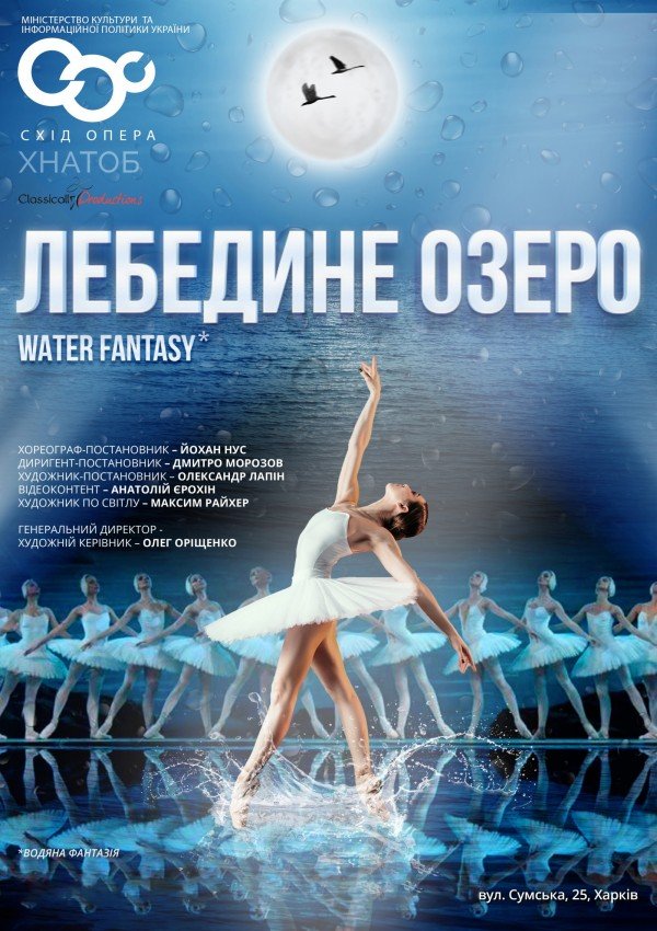 Лебединое озеро на воде. Харьков